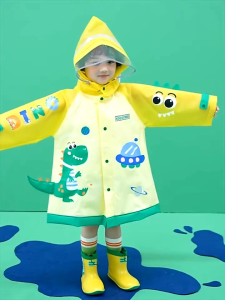 Jas hujan anak perempuan EVA tas sekolah dasar anak laki-laki posisi tahan air