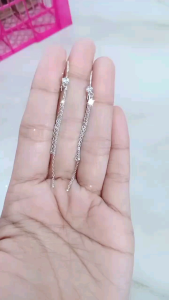 anting kait mp 1+rumbay jedar/perak asli silver 925 lapis emas/perhiasan fashion wanita terbaru