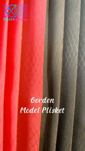 TIRAI GORDEN SIDU PLISKET MOTIF WAJIK VANESA 2 / GORDENG PINTU KAMAR / JENDELA PANJANG 200x200