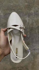 Sepatu Wanita Heels Mules Gesper Hak 3cm/Sepatu Wanita Selop