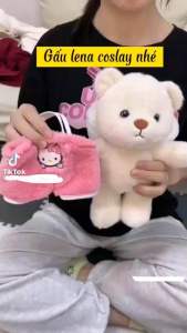 [KHO SỈ] GẤU BÔNG LENA TEDDY COSLAY GẤU DÂU-STICH-PIKACHU-KHỦNG LONG-HEO-THỎ-KITTY-VỊT Đáng Yêu-ÁO THÁO RỜI ĐƯỢC