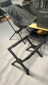 Camping Cooler Stand Outdoor Foldable Aluminum Alloy For Cooler Storage Box - Max Loading 60KG