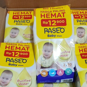 PASEO Tisu Basah | Baby Wipes 50sheets (isi 2pack)