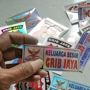 Grib jaya stiker vinyl grib jaya stiker hologram grib jaya isi 3 pcs
