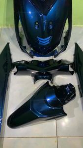 Cover body full halus honda beat karbu tahun 2010-2012 monlight blue custom