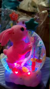 (Sẵn hàng) Đèn Lồng trung thu thỏ cung trăng trong suốt lộ động cơ nhạc đèn vui nhộn mẫu mới 2023