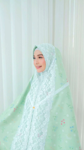 Mukena Blossom Ciput Motif Bunga 2in1: Mukena Berkualitas Tinggi Untuk Anak