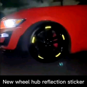 Stiker Velg Motor Mobil Reflektor Menyala Universal 1 Set Isi 20Pcs