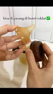 Karet Dot Wideneck Mirip Pigeon OEM Lebar 5cm untuk Botol Susu Leher Lebar