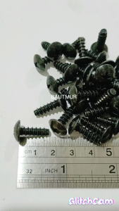 Baut Body Skruk Yamaha 5mm x 15mm Hitam (Paket 25pcs)