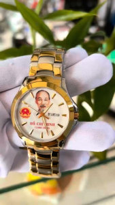 Đồng Hồ OP Bác Hồ size 38mm máy pin Miyota Nhật kính sapphire chống xước chống nước