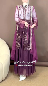 Batari Outer Tunik Tille Garden Atasan Wanita | Outer Kondangan | Outer Lebaran | Outer Pesta| Outer Brukat |