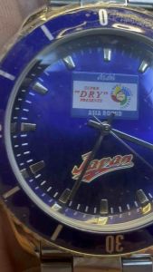 Đồng hồ nam JAPAN QUARTZ size 39-42mm máy Singapore thời trangmặt xanh niềng xoay sản phẩm mới 99% nguyên seal nilon mặt đáy và mặt kính