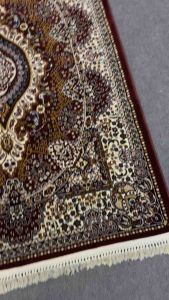 "Luxurious Persian Bamboo Silk Carpet - Thick Plush Pile 120x170 cm Handcrafted in Turkey"