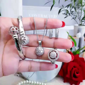 Xuping Silver Set Perhiasan Wanita L141