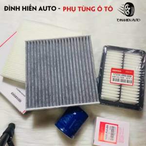 Combo Honda City (2021-24) HRV | BRV 1.5 (2022-24): Lọc gió lọc điều hoà & lọc nhớt (008/W02/004)