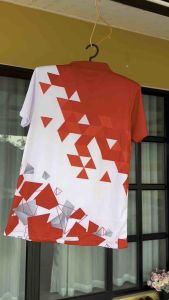 เสื้อโปโลตัวใหม่ล่าสุด R-01 เสื้อกีฬาพิมพ์ลายเสื้อคอปก ทรงตรง ใส่ได้ชายหญิง สินค้าพร้อมส่ง