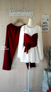 Set Lesty Kringkel Airflow Lengan Panjang Busui Friendly