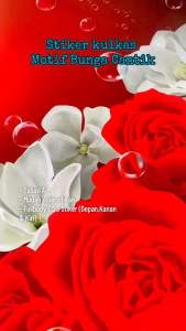 Stiker Kulkas Bunga Cantik: Desain Unik untuk Kulkas 1 & 2 Pintu