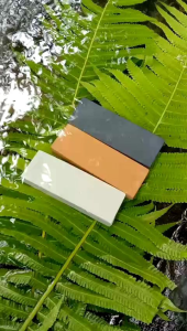 batu asahan alam asli terbaik 1set isi 3pcs 15x5x2cm