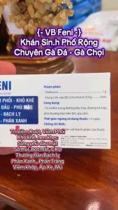 VB Feni 10ml Thuốc trị sổ mũi khò khè sưng phù đầu thương hàn phân xanh phân trắng gà chọi gà đá