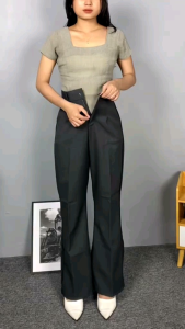 Celana Etta Pants - ETTA PANTS - Flare Pants - Highwaist Flare Pants - Highwaist Kulot Cutbray - Celana Anti Kusut -Celana Kulot Wanita - Celana Kerja Wanita Terbaru Premium