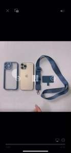 2ND LANYARD TEBAL DIAMOND SLING CASE ANTI KNOCK IPHONE 15 16 PRO MAX 14 13 12 11 X XS XR PLUS LANYARD SOFT CASE / SLING CASE TALI