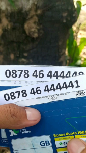 Kartu perdana nomor cantik XL AXIATA 4G LTE panca empat 44444 0878 46 444448 444441