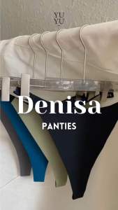 Denisa Seamless Underwear G-String Bikini Cheekie Kolor Tipis Wireless Celana Dalam Halus Tipis Tanpa Jahitan