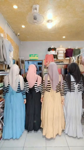 Maxi Dress Import Rajut Mix Plisket: Pilihan Nyaman untuk Berbagai Aktivitas
