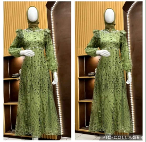 gamis dress MARIANA LD 110CM TILLE SPANGLE PREMIUM