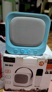 SDRD Portable Bluetooth Speaker Aux USB Free Cp Stand Wireless Mic