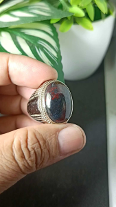 cincin batu akik badar besi natural real picture