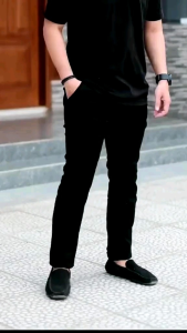 Celana pria chino slimfit panjang santai liburan