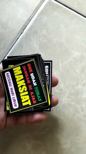STIKER KATA KATA ISI 21 PCS BAHAN VYNIL (ANTI AIR)