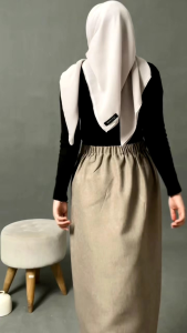 VIONA SKIRT - ROK SPAN KOREAN STYLE BAHAN SEMIWOL - ROK TERLARIS