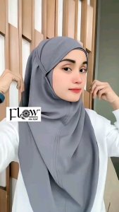 Bergo Hijab Instant Malay Tali Airflow by Flowidea (Bonus Ciput Inner & Bross Anting)