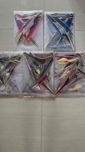 STIKER STRIPING LIS BODY HONDA VARIO TECHNO 125 KZR 2013 HITAM MERAH