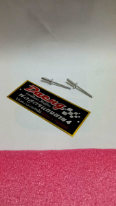 Emblem knalpot motor merek DAENG free paku rivet