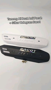 Cover Knalpot Anti Pecah Beat All Series Plus Stiker Hologram - Tameng Knalpot Semua Motor Honda Beat Variasi Universal