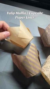 [50 PCS] Tulip Cupcake Paper Liner