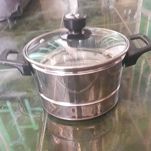 Dandang Nasi Tutup Kaca & 18 Cm Tebal