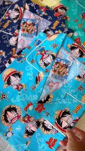 ชุดนอนวันพีชลิขสิทธิ์แท้ 100% แขนสั้น-ขาสั้น ขนาด 42-44 ผ้าคอตตอนวูเว่น สวมใส่สบาย รอบบอก คอตตอน ไซส์ผ้า ผ้าเสื้อ