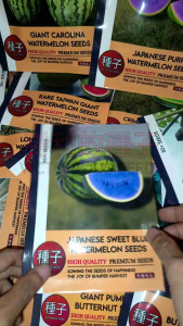 1 Pack (50 Biji) Benih Semangka Biru Sweet Jepang Original Import / Biji Benih Semangka