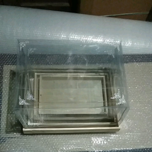 kotak seserahan hantaran pernikahan box kayu aesthetic