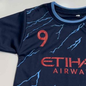 bisa cod setelan bola anak city navy club haaland terbaru set kaos sepakbola termurah berkualitas baju futsal laki cowo cewe set