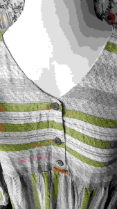 MIDI Dress Murah Motif Kotak Salur