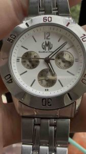 Đồng hồ nam hiệu Yves Bertelin Chrono Quartz size 395mm chạy full 6 kim 3 cốt 1 lịch kim 24hmặt đen full thép 100% đáy xoáy chống nước 10BARdây thép không gỉ dài 185cm
