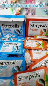 COMBO 5 GÓI Kẹo ngậm STREPSILS Tan Đàm Giảm Đau Họng Thông Thoáng Cổ Họng.