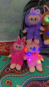Boneka Gantungan Labubu LED murah imut Lucu